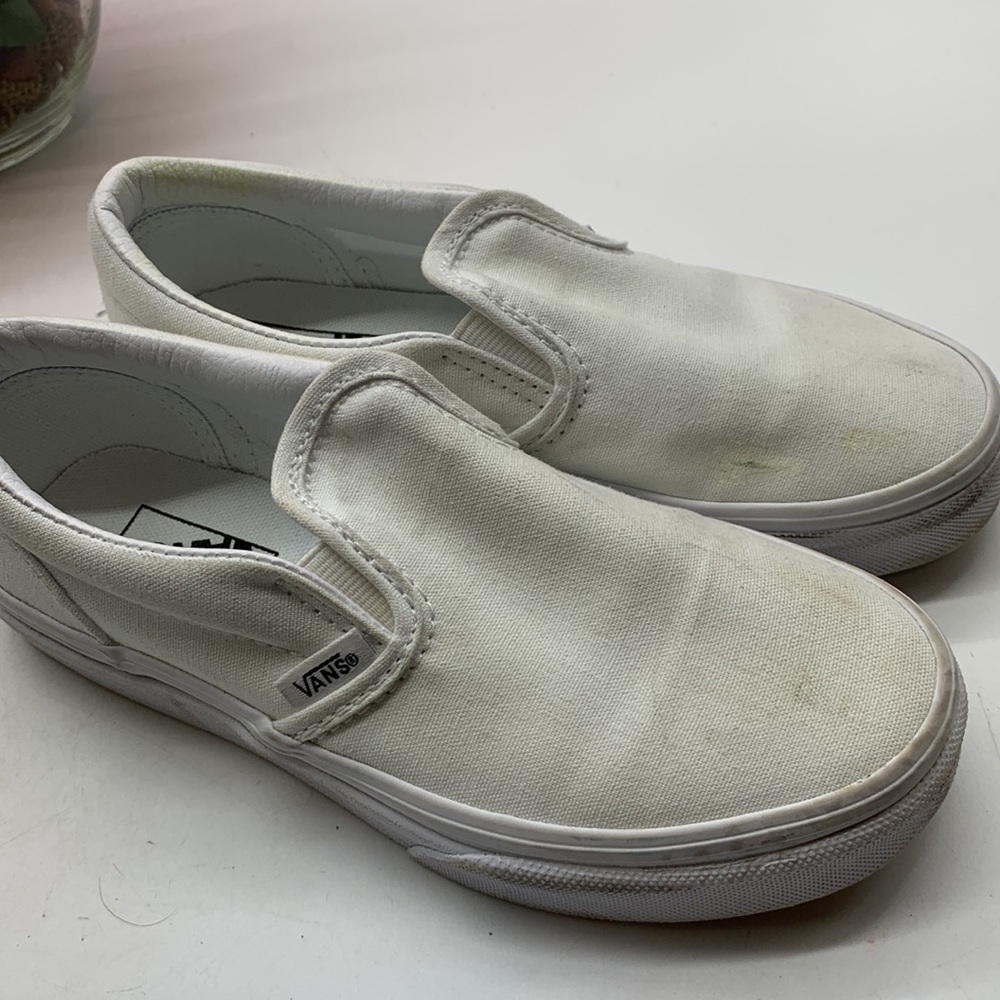 Vans off The Wall White slip on loafer Sz 1.5 - Picture 2 of 9